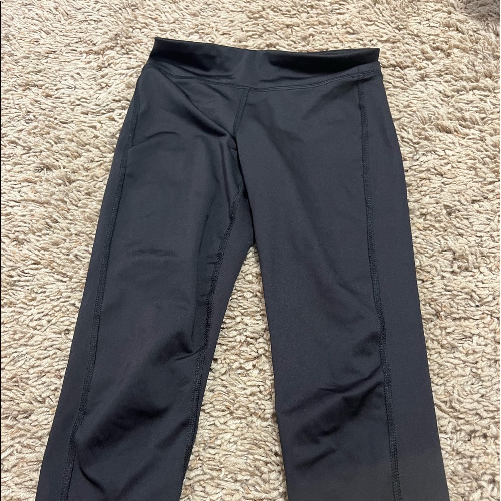 Girls black leggings size 7-8